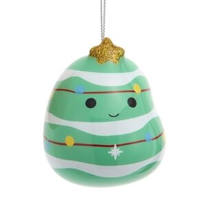 Squishmallows Christmas Ornament - Green, White, and Gold
